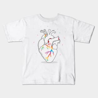 LGBT Couples Design - LGBT Human Heart Kids T-Shirt